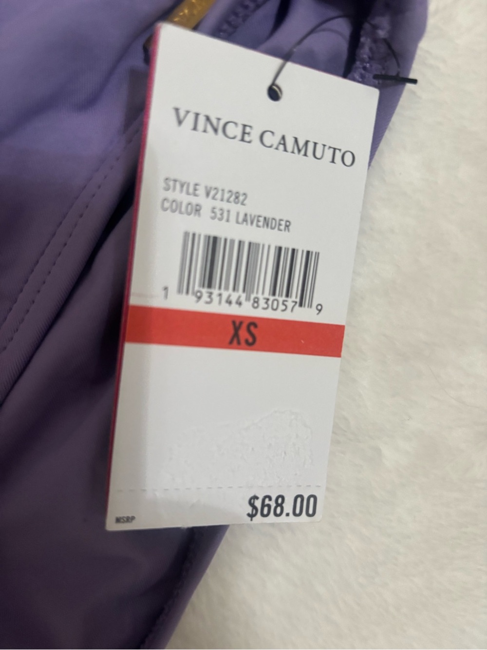 🌴🌴🌴Vince Camuto Purple One-Shoulder High-Waist Bikini Set - Picture 5 of 9